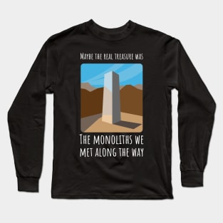 Utah Monolith Meme Maybe The Real Treasure Meme Long Sleeve T-Shirt